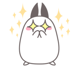 Chubby rabbit sticker #11731598