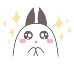 Chubby rabbit sticker #11731599
