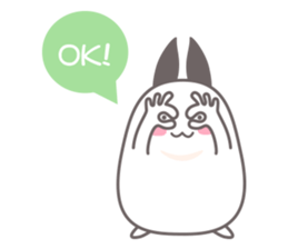 Chubby rabbit sticker #11731600
