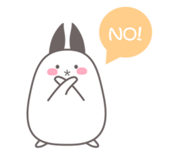 Chubby rabbit sticker #11731601