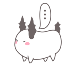 Chubby rabbit sticker #11731608