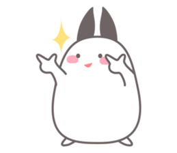 Chubby rabbit sticker #11731615