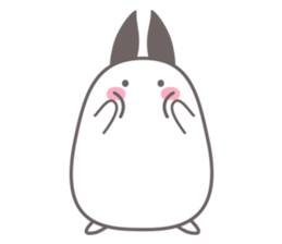 Chubby rabbit sticker #11731619