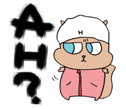 SQUIRREL HIP HOP OLD SCHOOL sticker #11731630