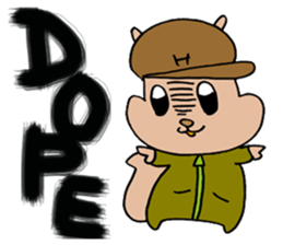 SQUIRREL HIP HOP OLD SCHOOL sticker #11731637