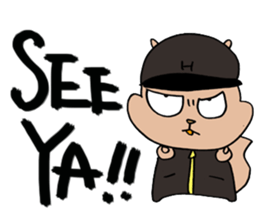 SQUIRREL HIP HOP OLD SCHOOL sticker #11731646