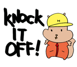 SQUIRREL HIP HOP OLD SCHOOL sticker #11731656