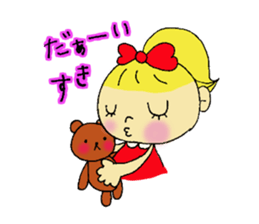 a sweet little girl sticker #11731951