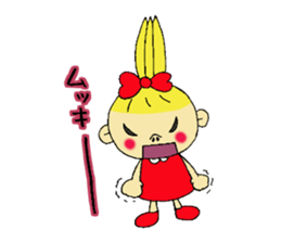 a sweet little girl sticker #11731974
