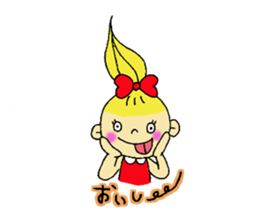 a sweet little girl sticker #11731980