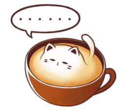 Sweet time Catppuccino sticker #11732784