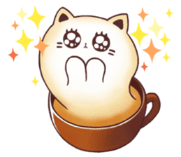 Sweet time Catppuccino sticker #11732785