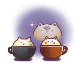 Sweet time Catppuccino sticker #11732786