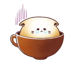 Sweet time Catppuccino sticker #11732789