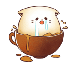Sweet time Catppuccino sticker #11732790