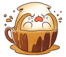 Sweet time Catppuccino sticker #11732791