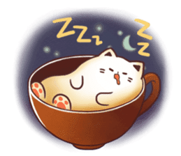 Sweet time Catppuccino sticker #11732794