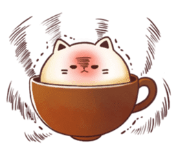 Sweet time Catppuccino sticker #11732796