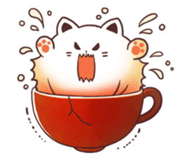 Sweet time Catppuccino sticker #11732797