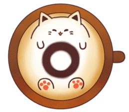 Sweet time Catppuccino sticker #11732798