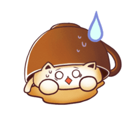 Sweet time Catppuccino sticker #11732801