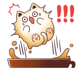 Sweet time Catppuccino sticker #11732806