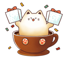 Sweet time Catppuccino sticker #11732808