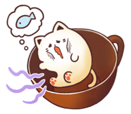 Sweet time Catppuccino sticker #11732816