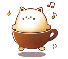 Sweet time Catppuccino sticker #11732818