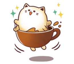 Sweet time Catppuccino sticker #11732819
