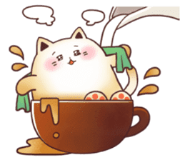 Sweet time Catppuccino sticker #11732820