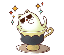 Sweet time Catppuccino sticker #11732821