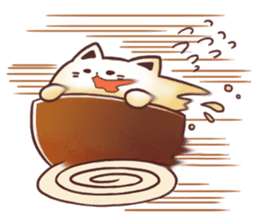 Sweet time Catppuccino sticker #11732822