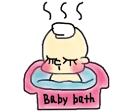 pink cheeks baby sticker #11733239