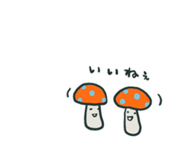 Tiny Mushrooms sticker #11733324