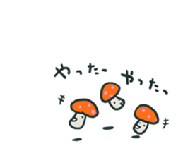 Tiny Mushrooms sticker #11733325