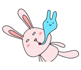 Hippie Cat & Ditzy Rabbit sticker #11733654