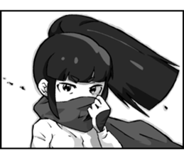 Ninja girl "Surume-chan" sticker #11734796