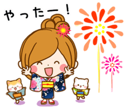 Leisurely a girlfriend 20 Happy summer sticker #11734849