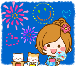 Leisurely a girlfriend 20 Happy summer sticker #11734850