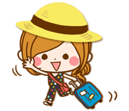 Leisurely a girlfriend 20 Happy summer sticker #11734857