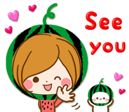 Leisurely a girlfriend 20 Happy summer sticker #11734863