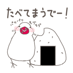 White Java sparrow (Kansai dialect)3