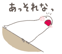 White Java sparrow (Kansai dialect)3 sticker #11735325