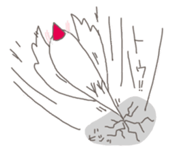 White Java sparrow (Kansai dialect)3 sticker #11735335