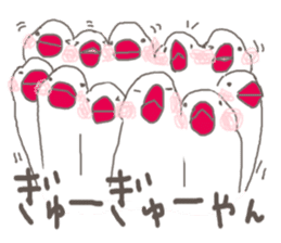 White Java sparrow (Kansai dialect)3 sticker #11735348