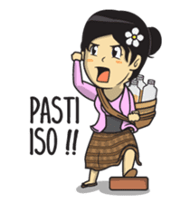 Mbak Ayu Javanese by Surya Soo sticker 11735550 Mbak Ayu Javanese by Surya Soo sticker 11735550