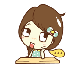 Aileen sweet girl. sticker #11736194