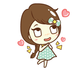 Aileen sweet girl. sticker #11736195