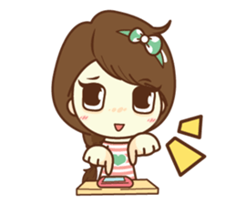 Aileen sweet girl. sticker #11736205